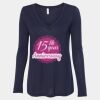 Women's Flowy Long Sleeve V-Neck Tee Thumbnail