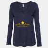 Women's Flowy Long Sleeve V-Neck Tee Thumbnail