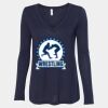 Women's Flowy Long Sleeve V-Neck Tee Thumbnail