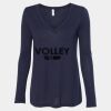 Women's Flowy Long Sleeve V-Neck Tee Thumbnail