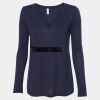 Women's Flowy Long Sleeve V-Neck Tee Thumbnail