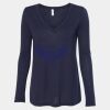 Women's Flowy Long Sleeve V-Neck Tee Thumbnail