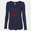 Women's Flowy Long Sleeve V-Neck Tee Thumbnail