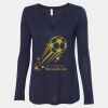 Women's Flowy Long Sleeve V-Neck Tee Thumbnail