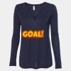 Women's Flowy Long Sleeve V-Neck Tee Thumbnail