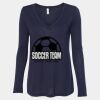 Women's Flowy Long Sleeve V-Neck Tee Thumbnail