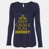 Women's Flowy Long Sleeve V-Neck Tee Thumbnail