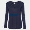Women's Flowy Long Sleeve V-Neck Tee Thumbnail