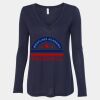 Women's Flowy Long Sleeve V-Neck Tee Thumbnail