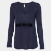 Women's Flowy Long Sleeve V-Neck Tee Thumbnail