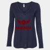 Women's Flowy Long Sleeve V-Neck Tee Thumbnail
