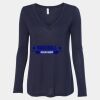 Women's Flowy Long Sleeve V-Neck Tee Thumbnail