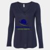 Women's Flowy Long Sleeve V-Neck Tee Thumbnail