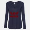 Women's Flowy Long Sleeve V-Neck Tee Thumbnail