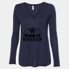 Women's Flowy Long Sleeve V-Neck Tee Thumbnail