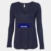 Women's Flowy Long Sleeve V-Neck Tee Thumbnail