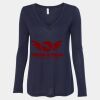Women's Flowy Long Sleeve V-Neck Tee Thumbnail