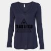 Women's Flowy Long Sleeve V-Neck Tee Thumbnail