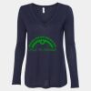 Women's Flowy Long Sleeve V-Neck Tee Thumbnail
