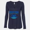 Women's Flowy Long Sleeve V-Neck Tee Thumbnail