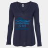 Women's Flowy Long Sleeve V-Neck Tee Thumbnail