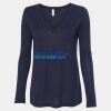 Women's Flowy Long Sleeve V-Neck Tee Thumbnail