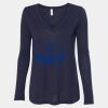 Women's Flowy Long Sleeve V-Neck Tee Thumbnail