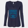 Women's Flowy Long Sleeve V-Neck Tee Thumbnail