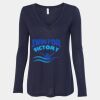 Women's Flowy Long Sleeve V-Neck Tee Thumbnail
