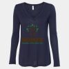 Women's Flowy Long Sleeve V-Neck Tee Thumbnail