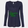 Women's Flowy Long Sleeve V-Neck Tee Thumbnail