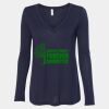 Women's Flowy Long Sleeve V-Neck Tee Thumbnail