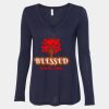 Women's Flowy Long Sleeve V-Neck Tee Thumbnail