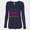 Women's Flowy Long Sleeve V-Neck Tee Thumbnail