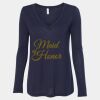 Women's Flowy Long Sleeve V-Neck Tee Thumbnail