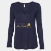 Women's Flowy Long Sleeve V-Neck Tee Thumbnail