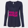 Women's Flowy Long Sleeve V-Neck Tee Thumbnail
