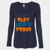 Women's Flowy Long Sleeve V-Neck Tee Thumbnail