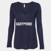 Women's Flowy Long Sleeve V-Neck Tee Thumbnail