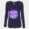 Women's Flowy Long Sleeve V-Neck Tee Thumbnail