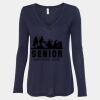Women's Flowy Long Sleeve V-Neck Tee Thumbnail
