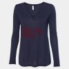 Women's Flowy Long Sleeve V-Neck Tee Thumbnail