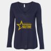 Women's Flowy Long Sleeve V-Neck Tee Thumbnail