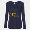 Women's Flowy Long Sleeve V-Neck Tee Thumbnail