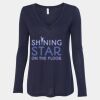 Women's Flowy Long Sleeve V-Neck Tee Thumbnail