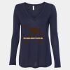 Women's Flowy Long Sleeve V-Neck Tee Thumbnail
