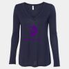 Women's Flowy Long Sleeve V-Neck Tee Thumbnail