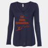 Women's Flowy Long Sleeve V-Neck Tee Thumbnail