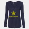 Women's Flowy Long Sleeve V-Neck Tee Thumbnail