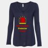 Women's Flowy Long Sleeve V-Neck Tee Thumbnail